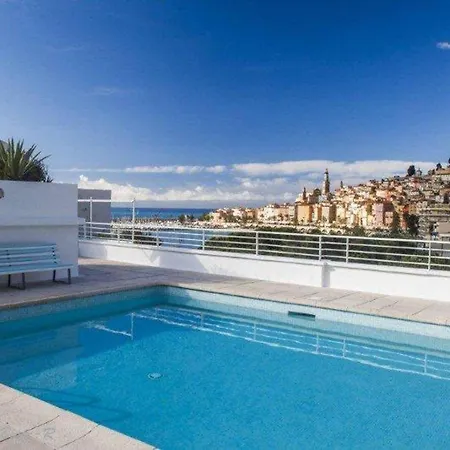 Grand 2p Avec Parking Et Terrasse, Piscine Sur Le Toit, Proche Des Plages A - Fr-1-196-172 * Menton